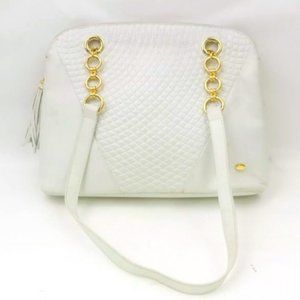 Bally Shoulder Bag White Leather